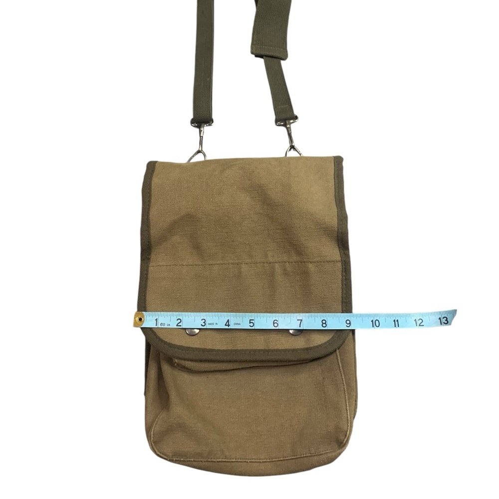 Army Style Canvas Bag With Adjustable Strap And C… - image 3